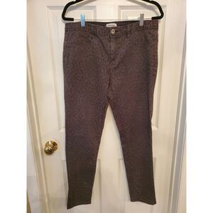 Calvin Klein‎ Jeans Womens Size 12  Gray Leopard Pattern